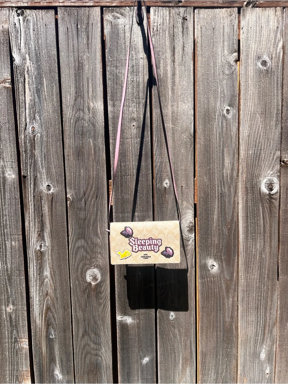 Disney X Coach Hayden Foldover Crossbody Clutch in with Sleeping Beauty Design